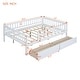 preview thumbnail 3 of 11, Full Size Wood Daybed with Two Drawers for Bedroom or Living Room Use