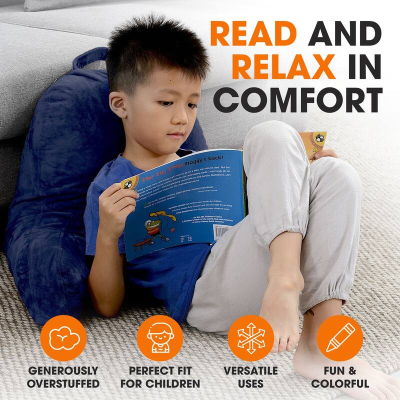 Cheer Collection Kids Memory Foam TV And Reading Pillow
