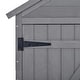 preview thumbnail 34 of 34, Lean-to Storage Shed Tool Organizer with Lockable Doors,3-tier Shelves - 5.8ft x 3ft