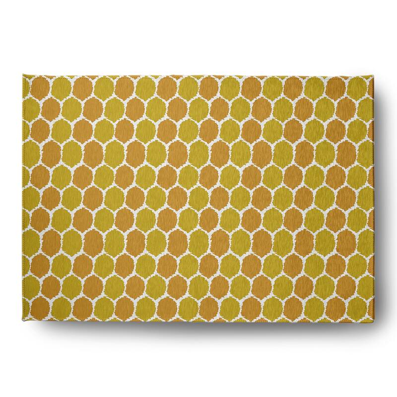 Geometric Rug - Sunny Mustard - 4' x 6'