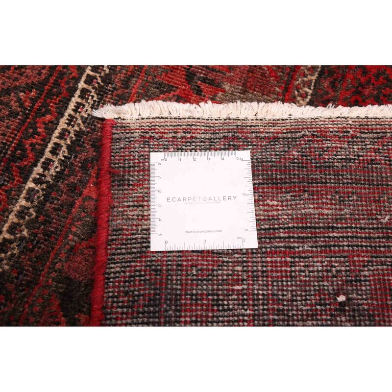 ECARPETGALLERY Hand-knotted Baluch Red Wool Rug - 3'5 x 6'7