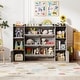 preview thumbnail 38 of 42, Costway Kids Toy Storage and Bookshelf with 8 Boxes Open Shelves & 2 - See Details