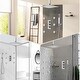 preview thumbnail 25 of 38, Thermostatic Shower System 12" Rainfall Shower Head 3 Way Thermostatic Faucet w/6 Jets