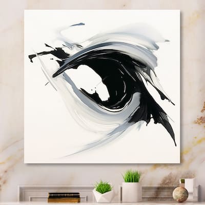 Designart "Abstract Neutral X" Abstract Shapes Metal Art Print