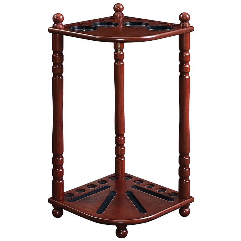 Floor Cue Rack with Round Legs - 16x16x24 - Brown/Red