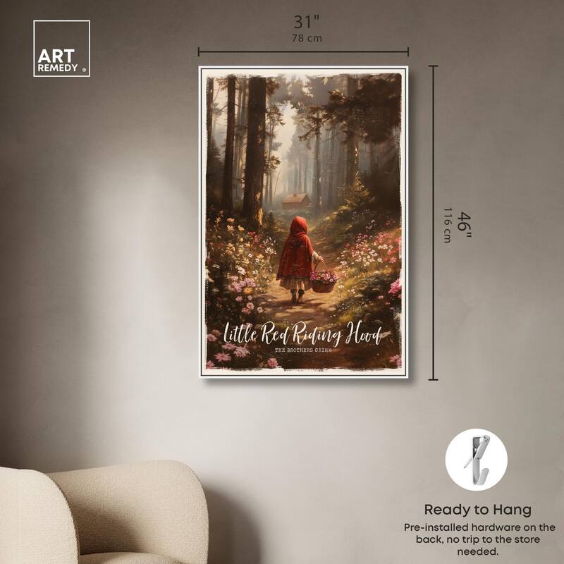 Classic Red Riding Hood Canvas by Art Remedy