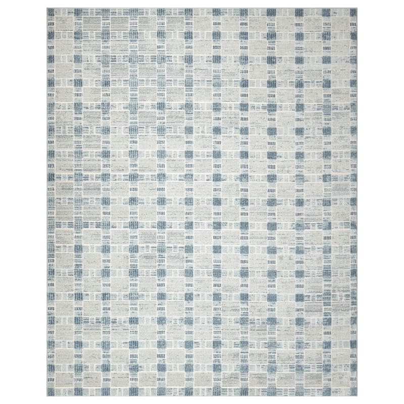 Nourison Nordic Indoor only Geometric Area Rug - 8' x 10' - Blue