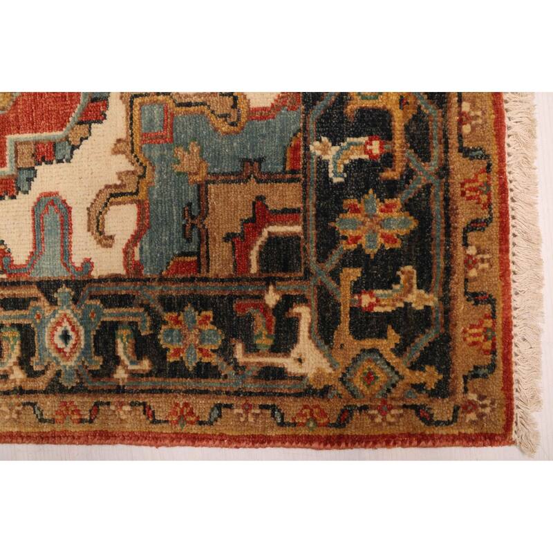 ECARPETGALLERY Hand-knotted Jules Sultane Red Wool Rug - 4'1 x 5'11