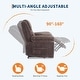 preview thumbnail 2 of 5, Recliner Chair Corduroy Manual Recliner Sofa Hles Pillow-Top Armrests Thick Cushions Side Pockets 400 Lb Weight