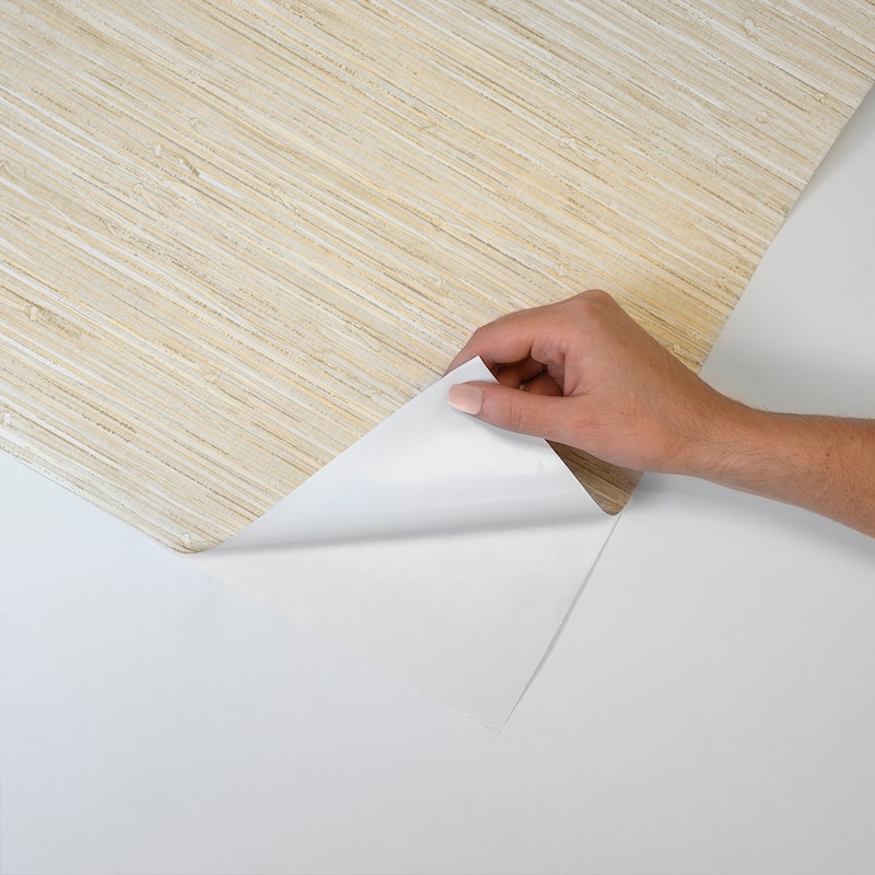 Stacy Garcia Home Saybrook Faux Rushcloth Peel and Stick Wallpaper