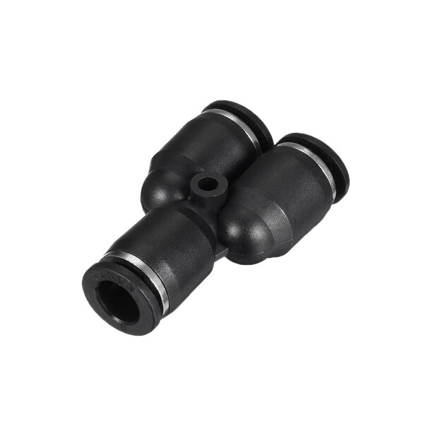 8pcs Push To Connect Fittings Y Type Tube Connect 8 mm or 5/16" od Black - 8pcs 5/16"