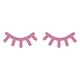 preview thumbnail 6 of 6, Walplus Pink Sleepy Eyes Cute Eyelashes Wall Sticker Nursery Decor