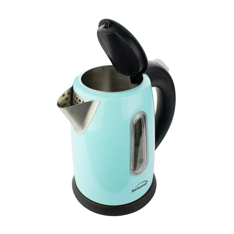 4.2 Cup Stainless Steel Cordless Electric Kettle in Teal