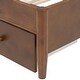 preview thumbnail 13 of 23, Queen Size Wooden Rattan Platform Bed, with 2 Big Drawers, T Size Trundle