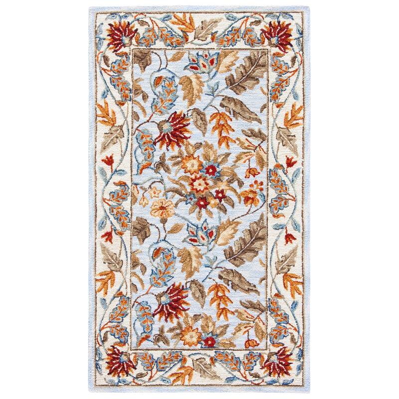 SAFAVIEH Handmade Chelsea Ashlyn French Country Floral Wool Rug