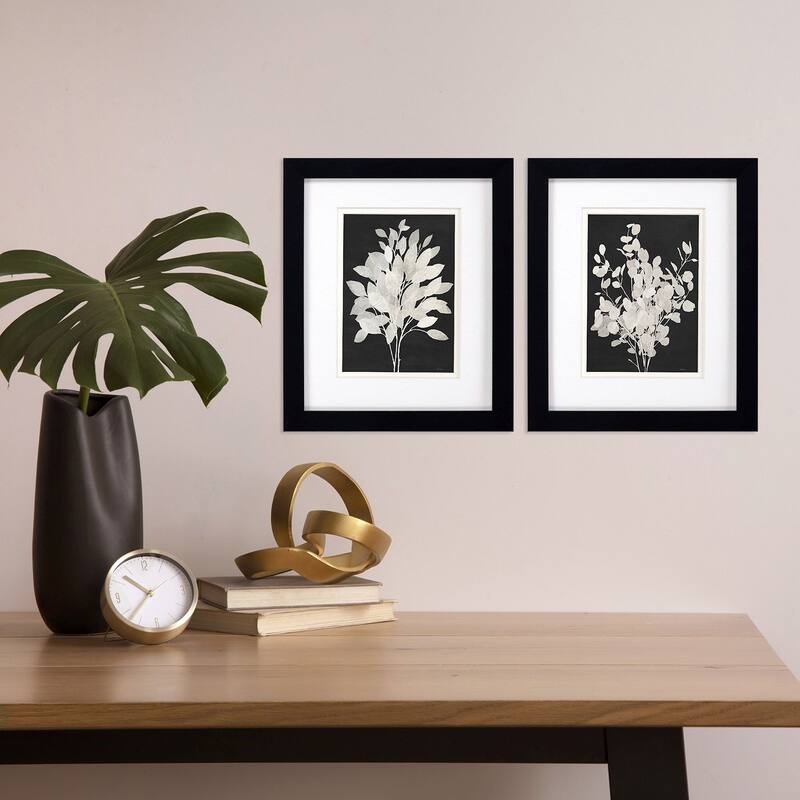 Misty Branches S/2 Framed Art Under Glass