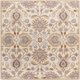 Patchway Handmade Classic Floral Wool Area Rug