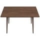 preview thumbnail 6 of 8, GDFStudio - Mary Modern 47" Rectangular Solid Wood Dining Table with Beveled Edges