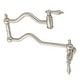 preview thumbnail 21 of 23, Heritage Wall Mount Pot Filler Kitchen Faucet Brushed Nickel
