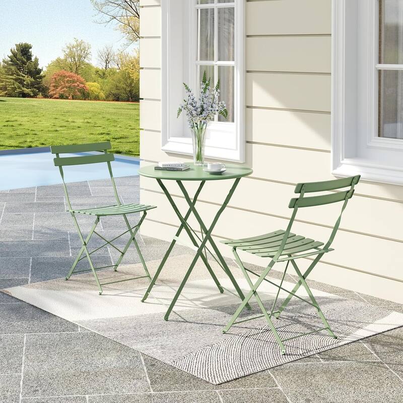 Outdoor Patio Table and Chairs Set for Apartments Porch Pool