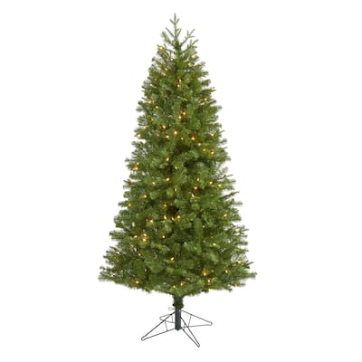 6.5' Vancouver Spruce Christmas Tree with 250 Lights and 803 Branches - Green