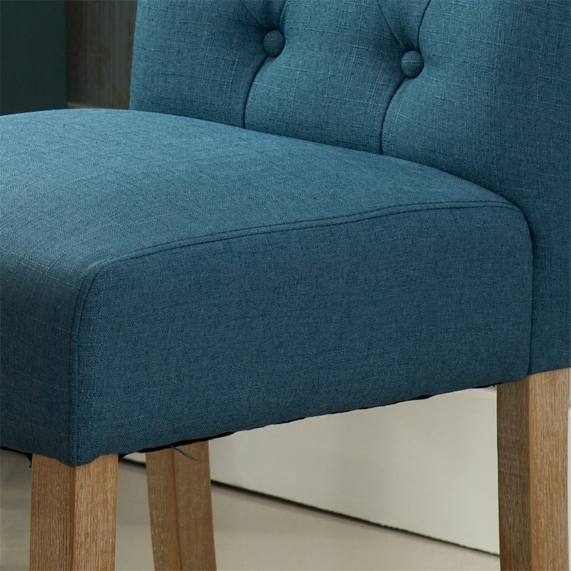 Solid Wood Tufted Parsons Dining Chair (Set of 2)