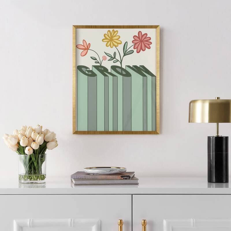 SAFAVIEH Eulogia Love Grows Here 16 x 20-inch Framed Wall Art