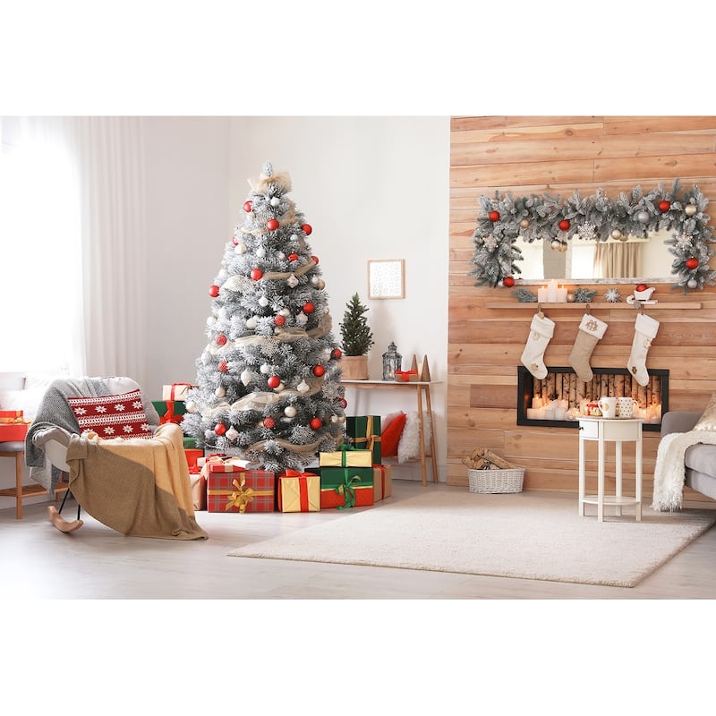 Poinsettia Charm Accent Pillow