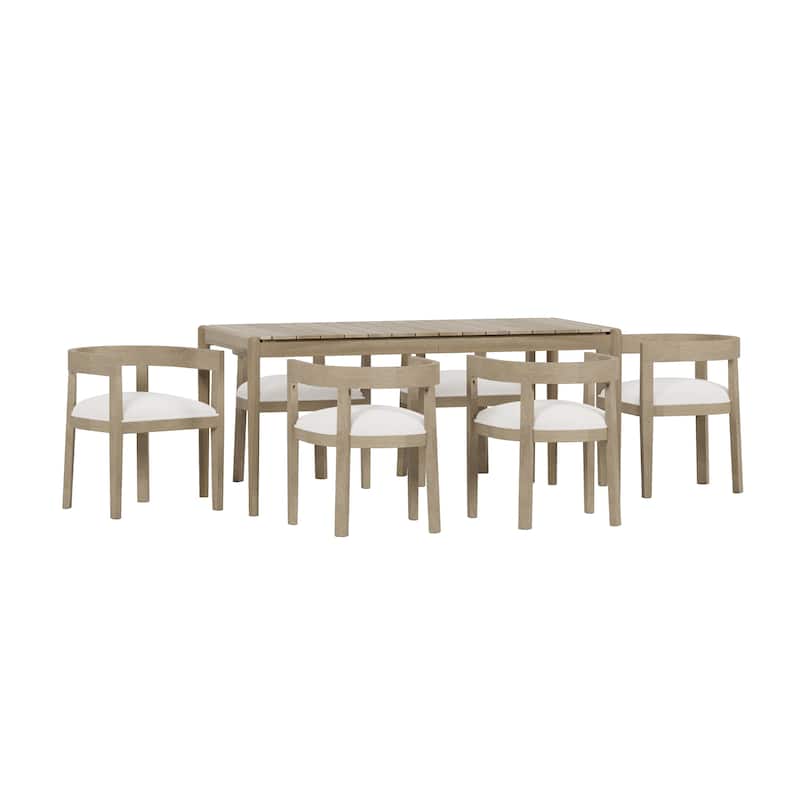 Farnam Acacia Wood 7 Piece Dining Set by Christopher Knight Home