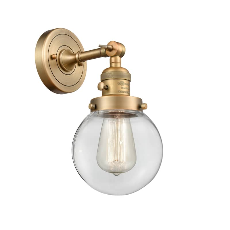 Innovations Lighting Beacon Single Light 12" Tall Bathroom Sconce with