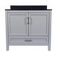 preview thumbnail 18 of 146, Nevado 37" Bathroom Vanity with Cultured Marble Vanity Top Sink in White with White Basin