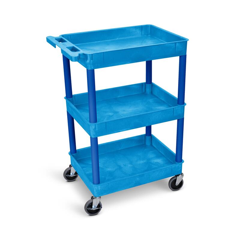 Luxor Blue 3 Tub Utility Cart