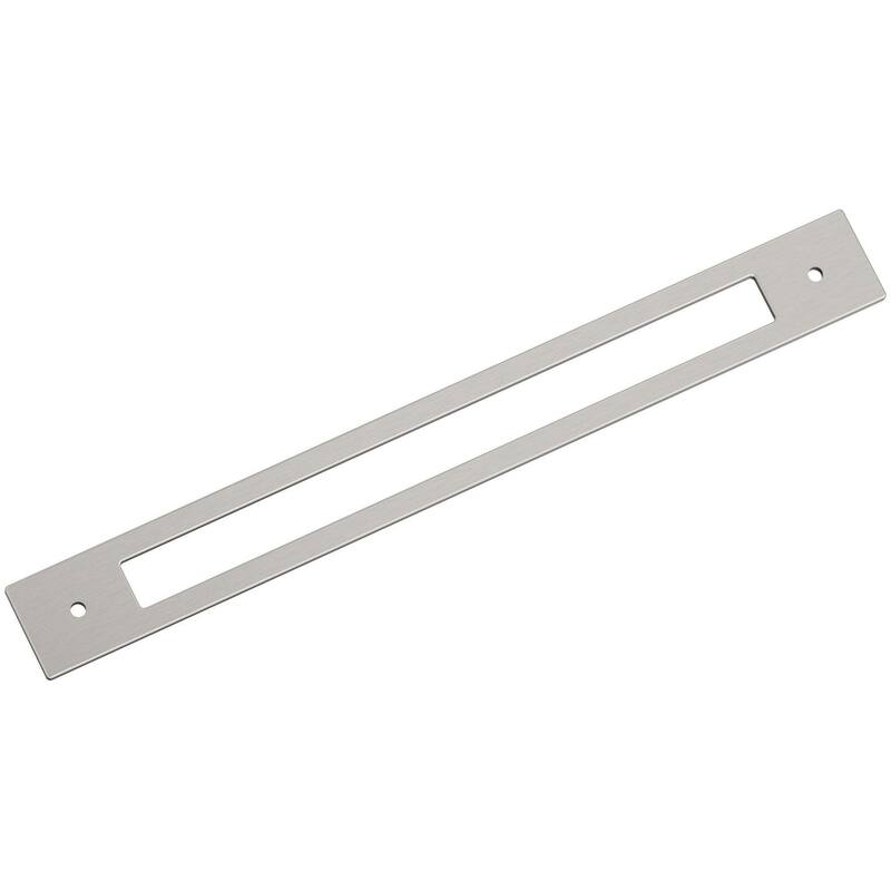 Amerock BP37787 Medora 11-7/16" Backplate for 10-1/16" Center to - Satin Nickel