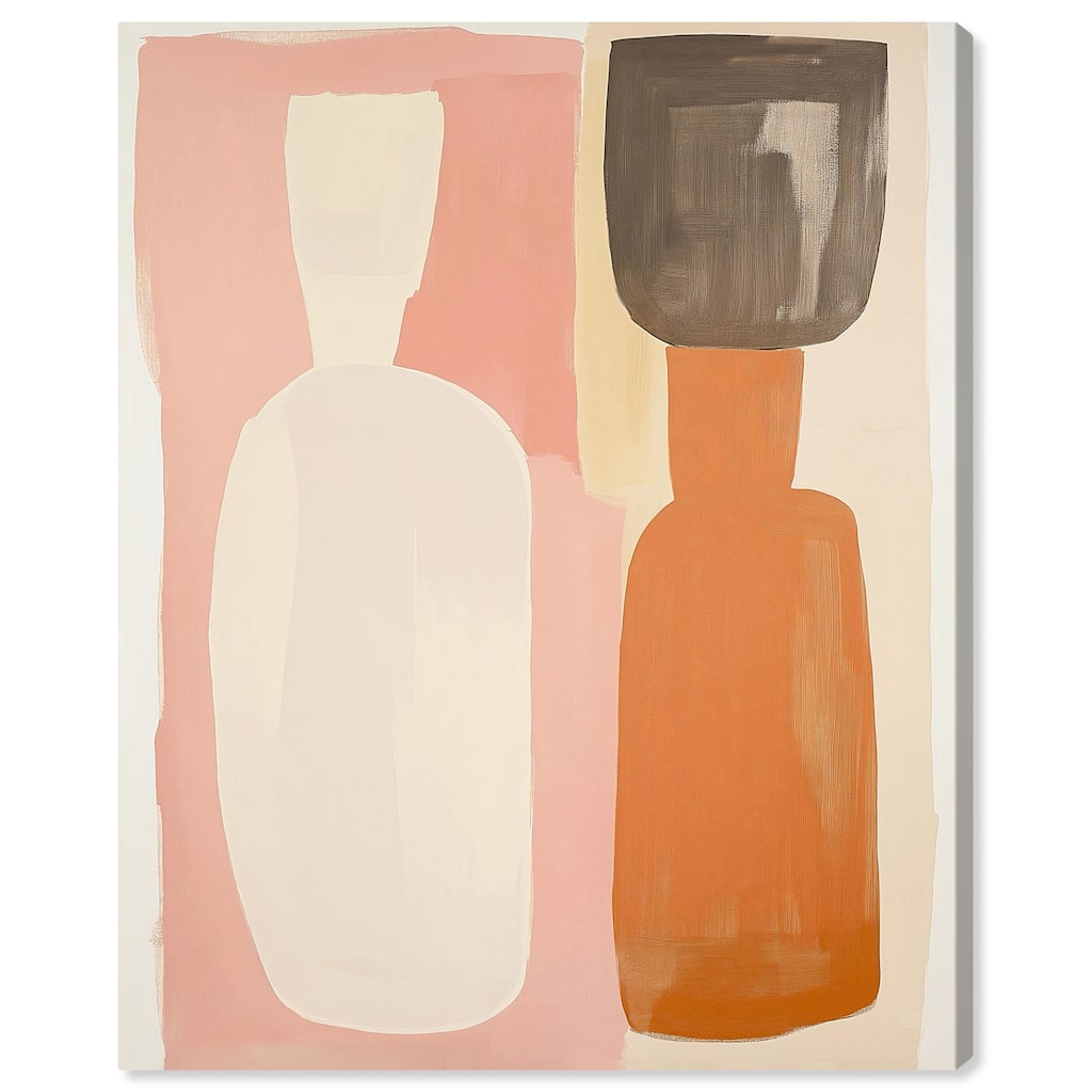 Pink Meets Clay II Canvas by Art Remedy, Gallery Wrapped