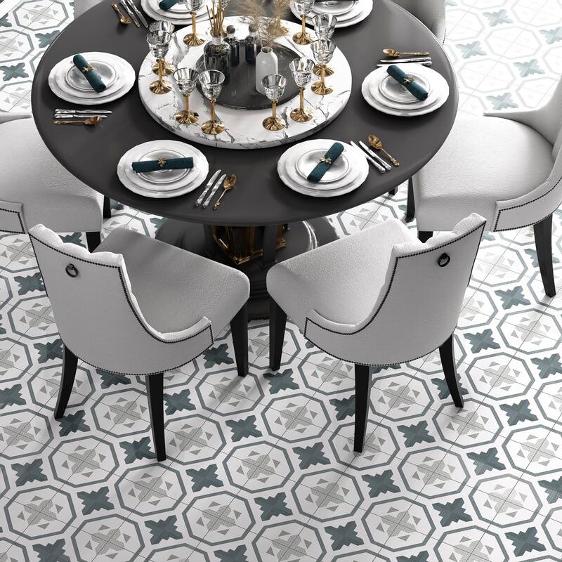 Merola Tile Prisma Anthracite 9-3/4" x 9-3/4" Porcelain Floor and Wall Tile