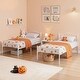 preview thumbnail 3 of 26, VECELO Twin Metal Platform Bed Frame 2-Pack Heavy Duty Steel Slat Support No Box Spring Storage Space Easy Assembly