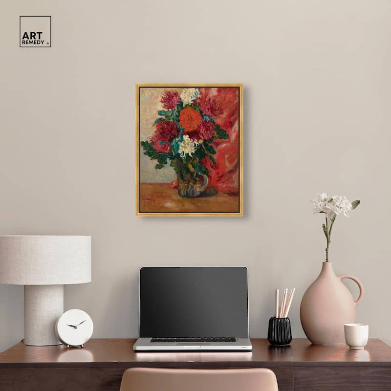 Valtat Dahlias Canvas by Art Remedy
