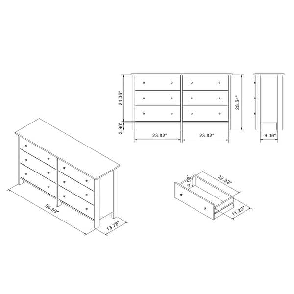 standard dresser dimensions Belwright 9 Drawer Thats why a wall Furniture of America Marcello Contemporary