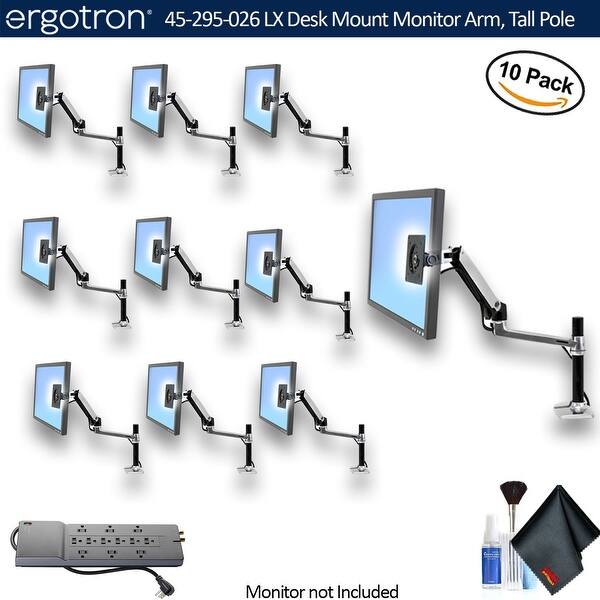 Shop Ergotron Lx Desk Desk Mount Extra Height Mount Lcd Arm Bundle