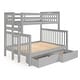 preview thumbnail 24 of 26, Taylor & Olive Trillium Twin over Full Bunk Bed, 2 Drawers