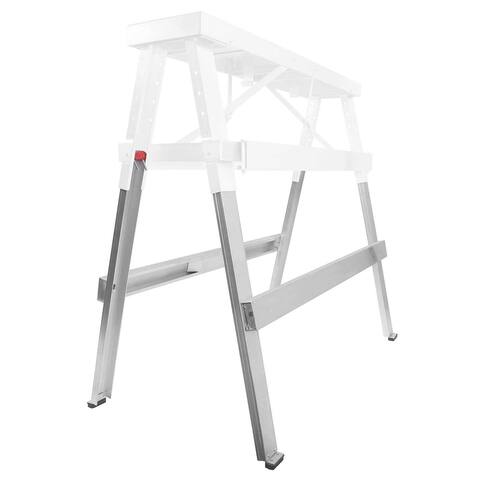 Adjustable Extension Legs for Drywall Bench Sawhorse Ladder - GypTool - Silver