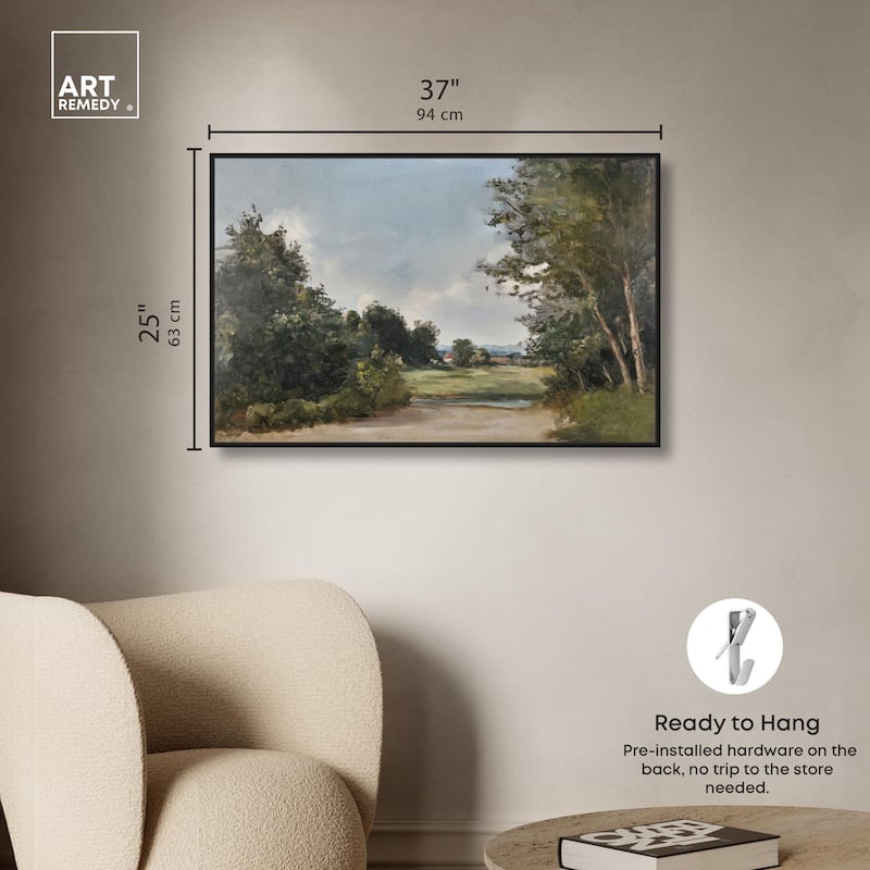 Hilltop Tower View II Canvas by Art Remedy