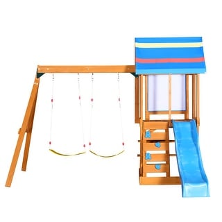 3-in-1 Wooden Outdoor Swing Set