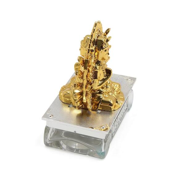 Gold Tone Buddha Shaped Car Perfume Block Fragrance Diffuser Air