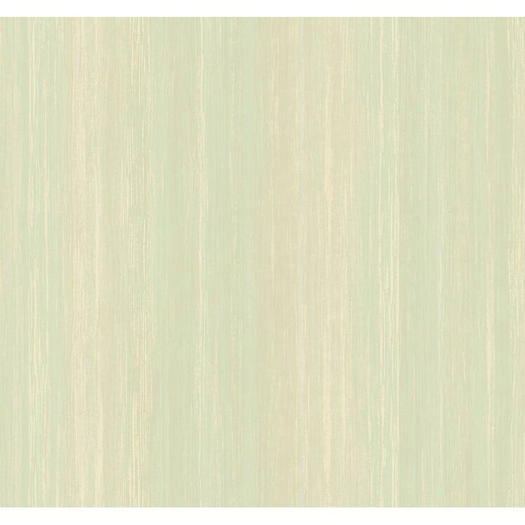 Seabrook Designs Caesar Stria Unpasted Wallpaper - 27 in. W x 27 ft. L - 27 in. W x 27 ft. L - Metallic Eggshell & Mint