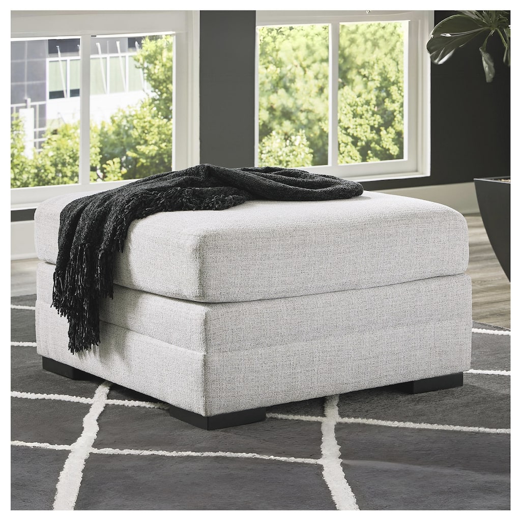 Signature Design by Ashley Koralynn Off White Oversized Accent Ottoman