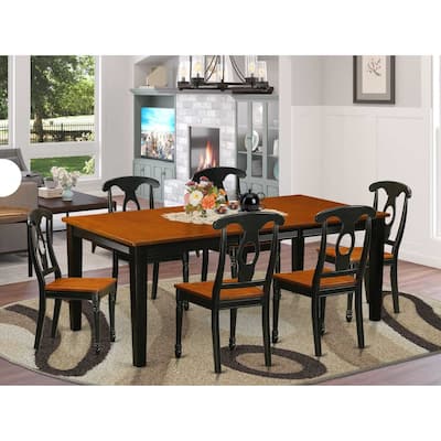 Kitchen Dining Set Wood Table Chairs - Space Saving Dinette Set for Home