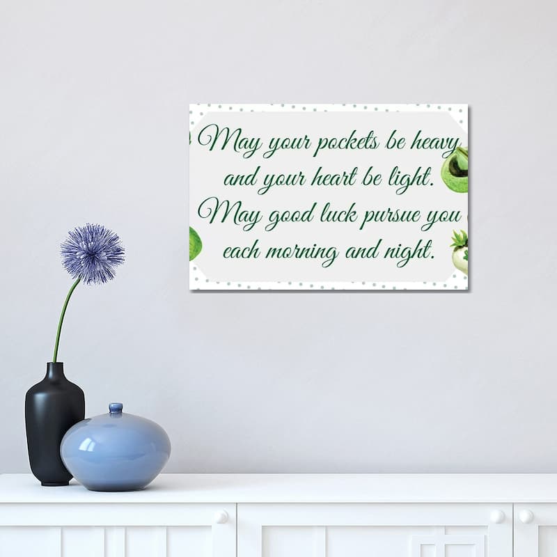 iCanvas "St. Patrick's Day Collection C" by Melissa Wang Canvas Print - 12x18x1.5
