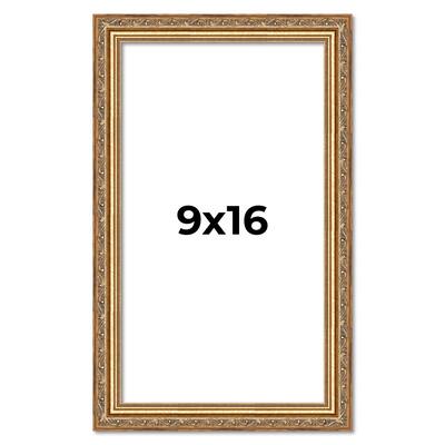 9x16 Frame Red Solid Wood Picture Frame Width 1.75 Inches | Interior Frame Depth 1 13/16 Inches