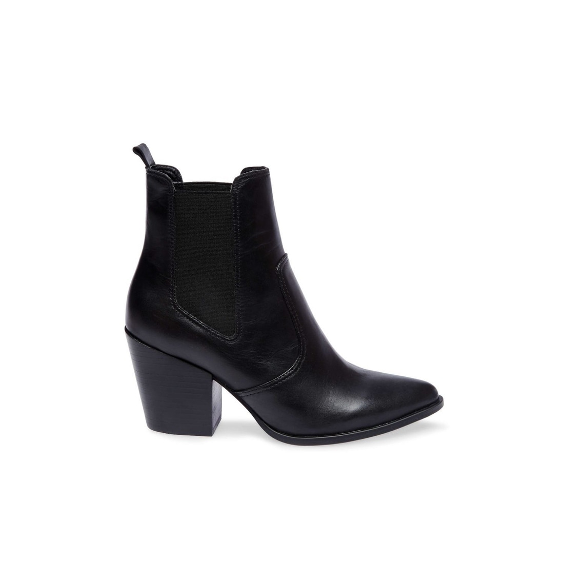 steve madden patricia black leather